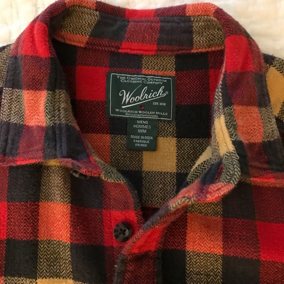 Men's Woolrich multi-color buffalo check flannel - Picture 2 of 5